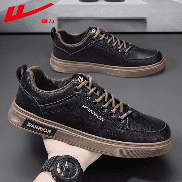 719 Black - Leather Waterproof [Main Image Model] Four Seasons Model