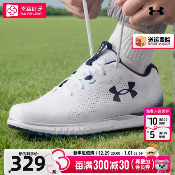 Under Armour Chính Thức Giày Golf Nam Mùa Đông Mới Ngoài Trời Chống Mài Mòn Giày Thoải Mái Nhẹ Giày Thể Thao