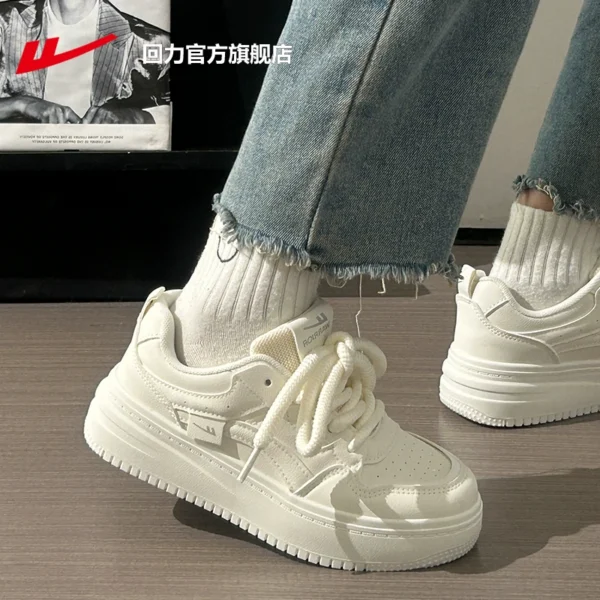 Màu trắng nhạt/1536 [đế dày tăng chiều cao, giản dị và đa năng]